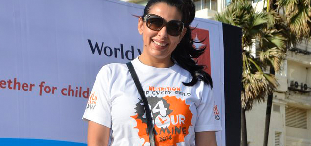 Pooja Bedi At World Vision Walkathion For Nutrition