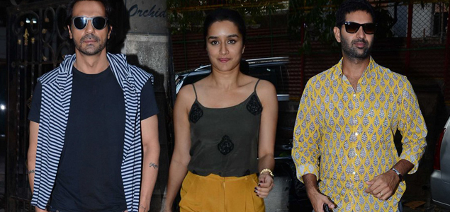 Arjun Rampal, Shraddha Kapoor & Purab Kohli snapped at 'Rock On!! 2'