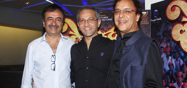 Rajkumar Hirani & Vidhu Vinod Chopra snapped at the screening of Ventilator