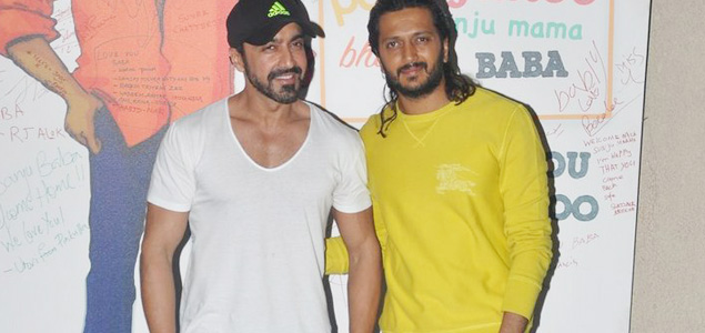 Ritesh Deshmukh And Ashish Chaudhary Visit Sanjay Dutt House