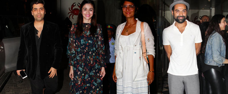 Alia Bhatt, Karan Johar, Kiran Rao & Abhay Deol snapped post dinner at Bastian