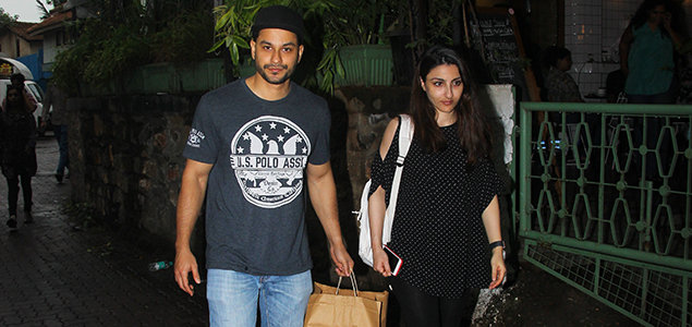 Kunal Khemu and Soha Ali Khan Spotted at a cafe in Bandra