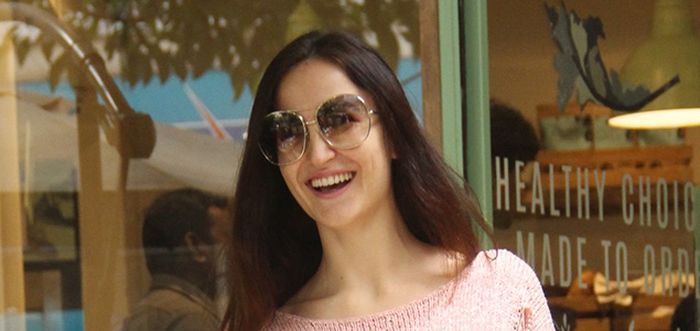 Elli Avram snapped at The Kitchen Garden