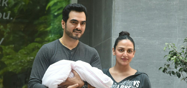 Esha Deol & Bharat Takhtani snapped with their newborn baby girl