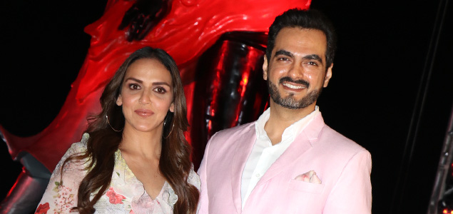 Esha Deol and Bharat Takhtani snapped on sets of the TV serial Kasautii Zindagii Kay 2