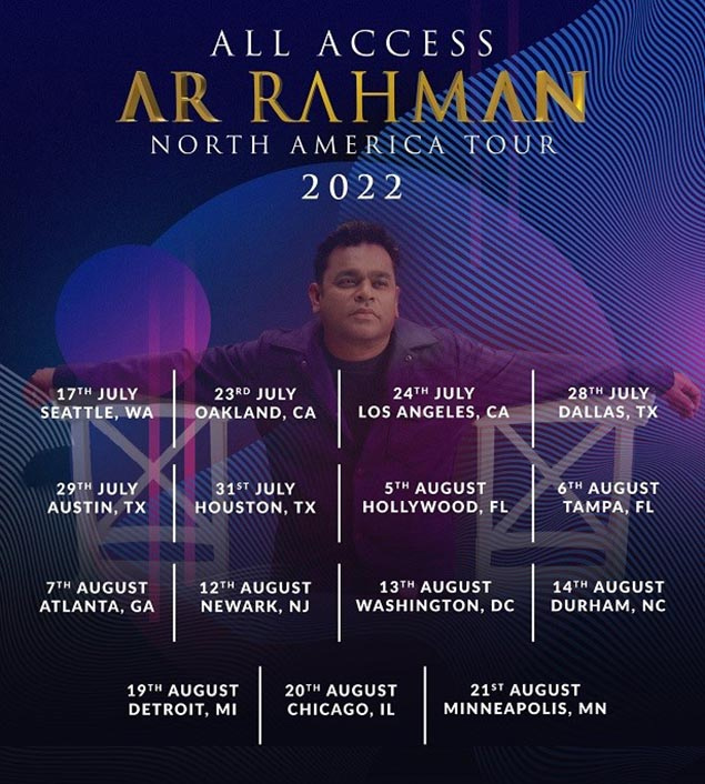 AR Rahman Live In Concert 2022 Tampa Tampa nowrunning